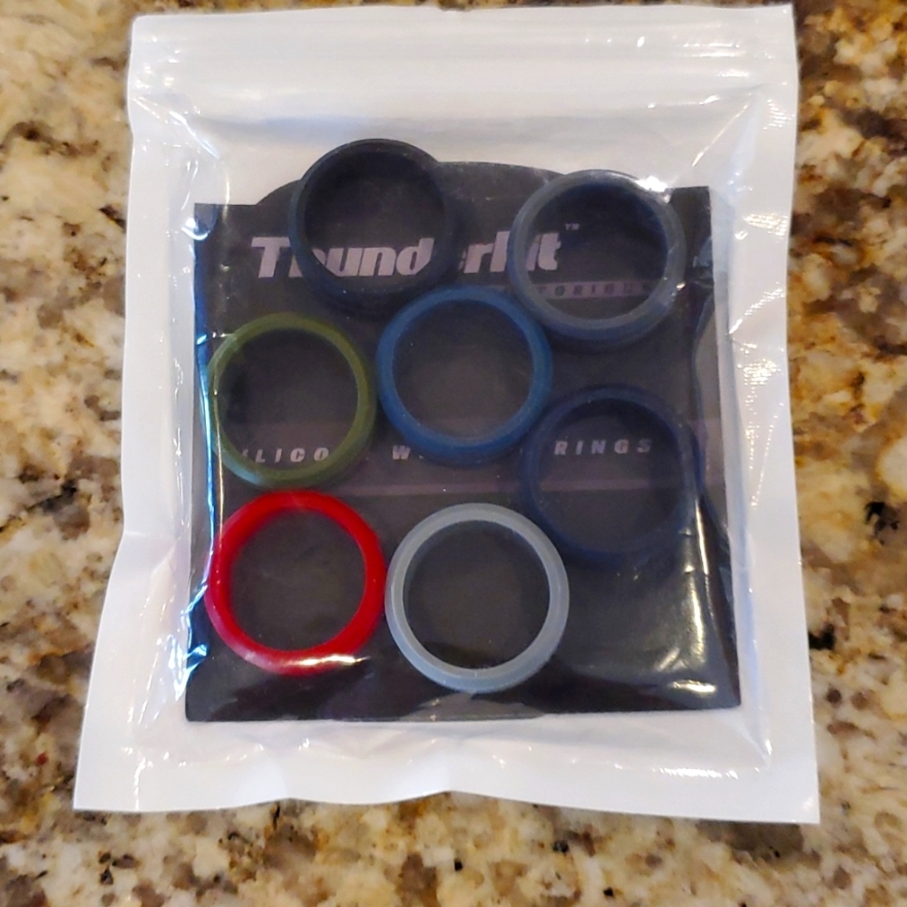 Thunderfit Born Victorious Silicone Rings - Size 8 - 7 Pack - ADD-ON ONLY